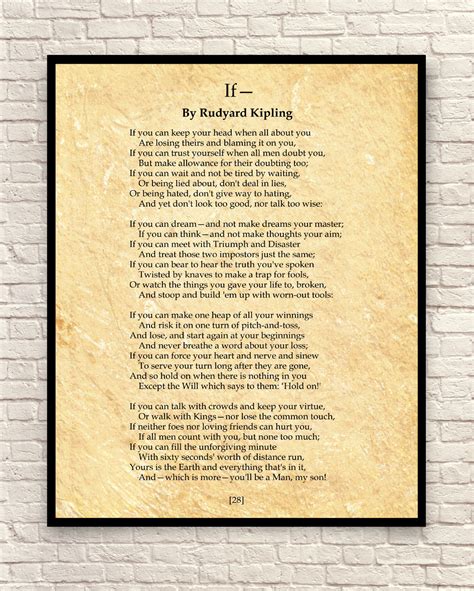 if rudyard kipling lyrics|if rudyard kipling poem printable.